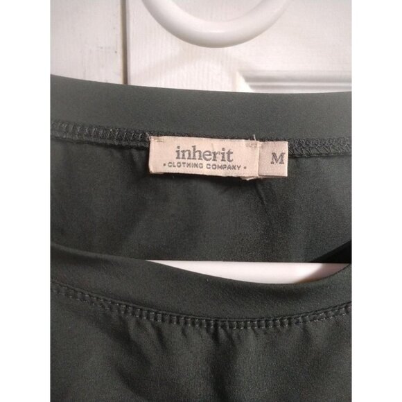 Inherit Clothing Co. Womens Olive Midi Drawstring Dress Size M Polyester Blend - Picture 2 of 6